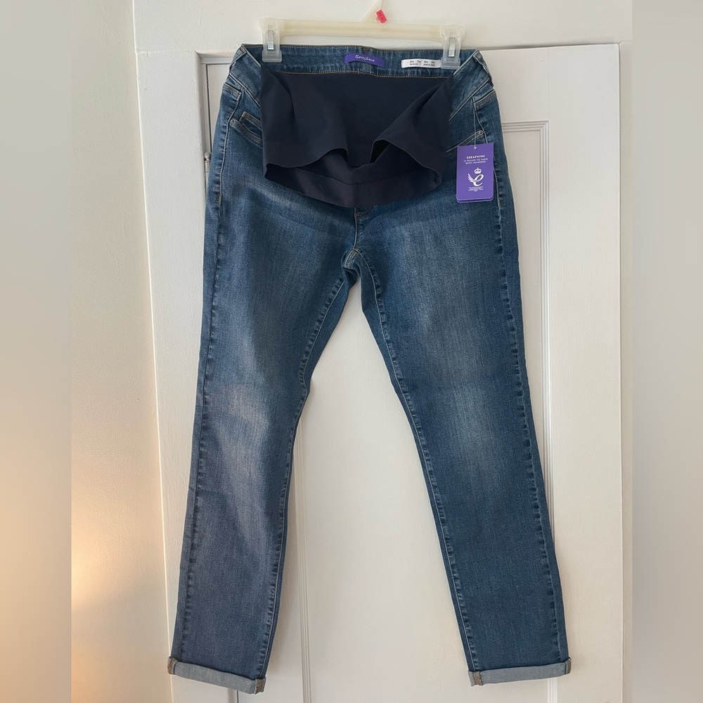 Seraphine Slim Boyfriend Maternity Jeans